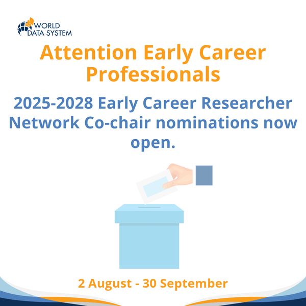 WDS-ECR 2025-2028 Nominations Continue